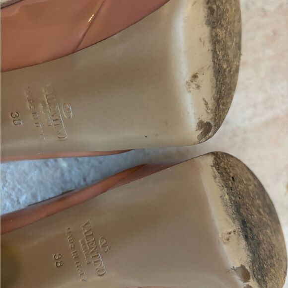 Valentino platform pumps heels babydoll dress open toe sandals stud spike shoes - Picture 10 of 13